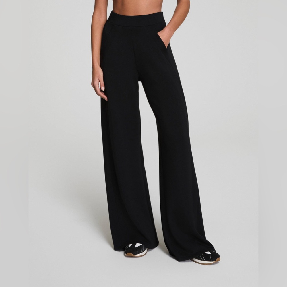 Spanx black air essential wide leg pants - Picture 4 of 10